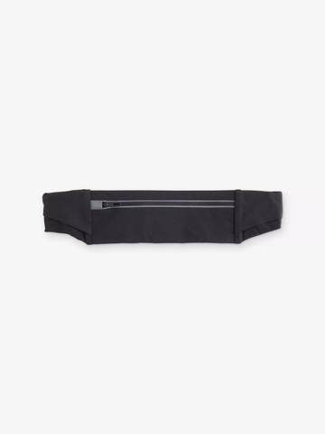 Black Lightweight Stretch Running Belt Bag