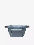 Blue Diamond Pattern Polyester Multi-Pocket Belt Bag