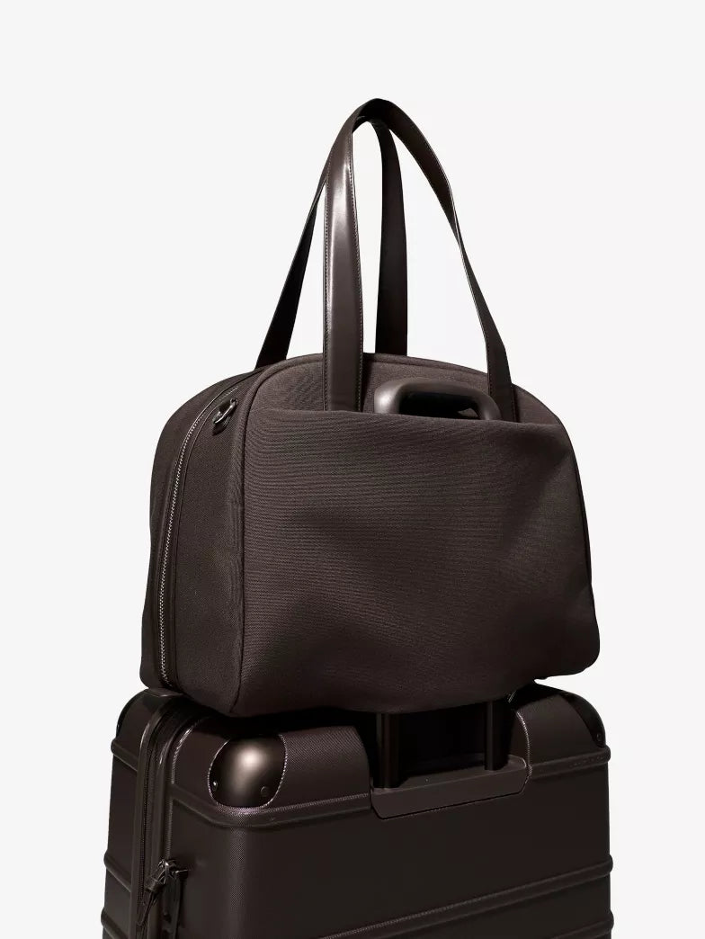 Dark Brown Polyester Multiway Travel Duffle Bag